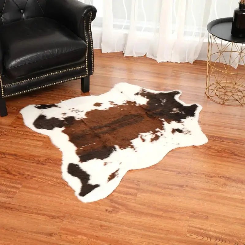 Animal Faux Skin Leather Carpet Rug - Loli The Cat