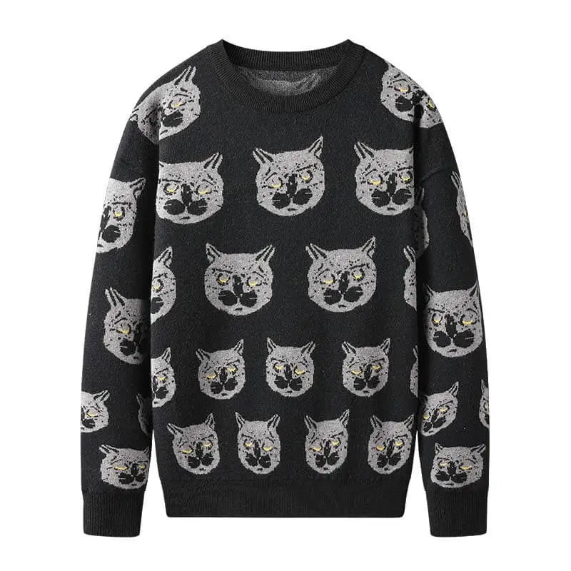 Cartoon Cat Unisex Sweaters - Loli The Cat