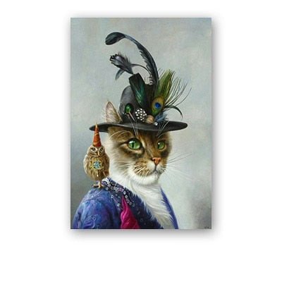 Cat Animal Head Canvas - Loli The Cat