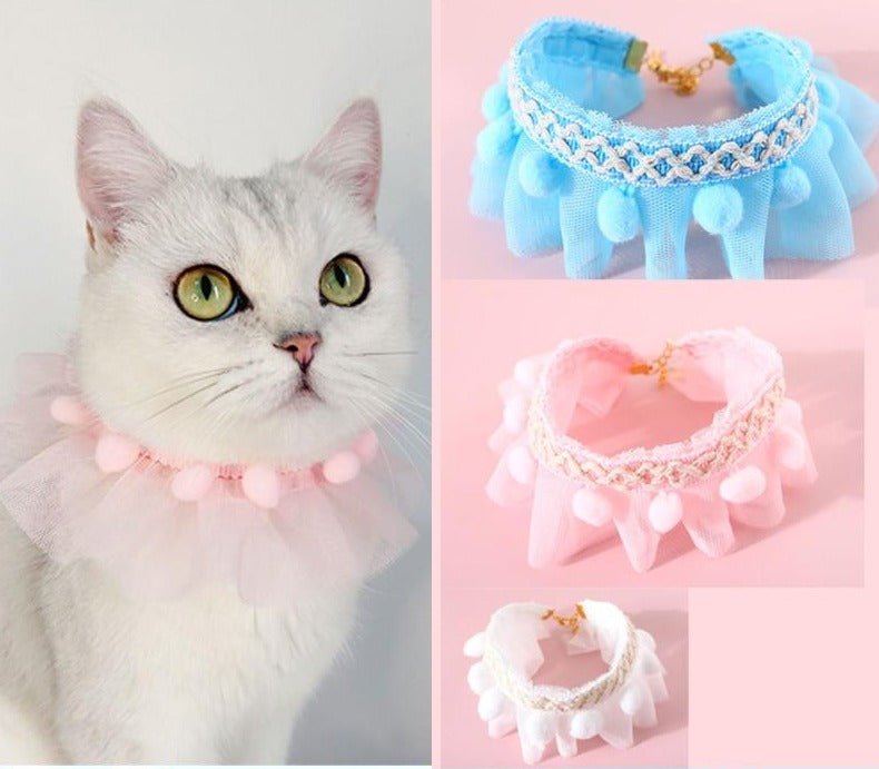 Cat Collar Lovely Bib Plush Ball - Loli The Cat