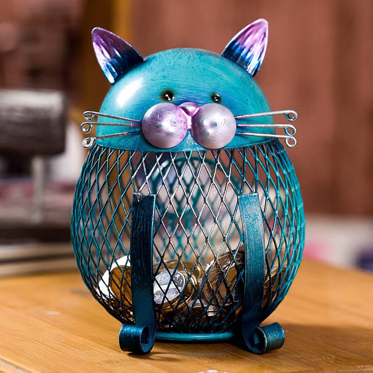 Cat Metal Coin Bank - Loli The Cat