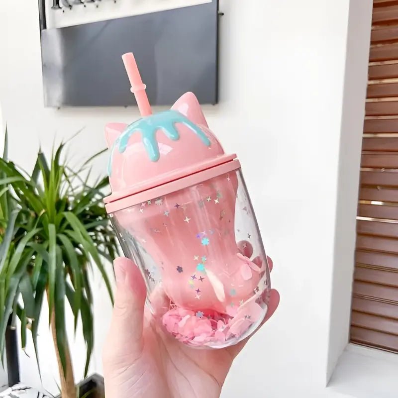 Creative Cat Paw Straw Cup - Loli The Cat