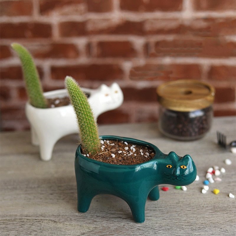 Cute Cat Garden Flower Pot - Loli The Cat