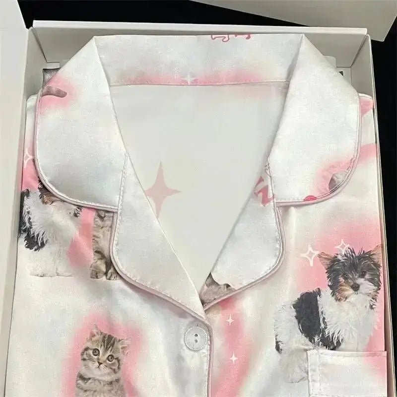 Cute Cat Thin Pajamas Set - Loli The Cat