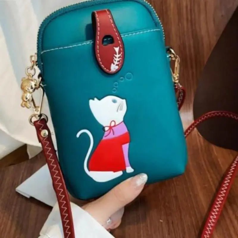 Embroidery Cat Crossbody Bags - Loli The Cat