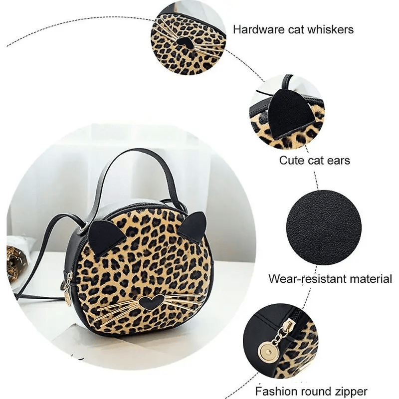Famous Round Cat Leopard Bag - Loli The Cat