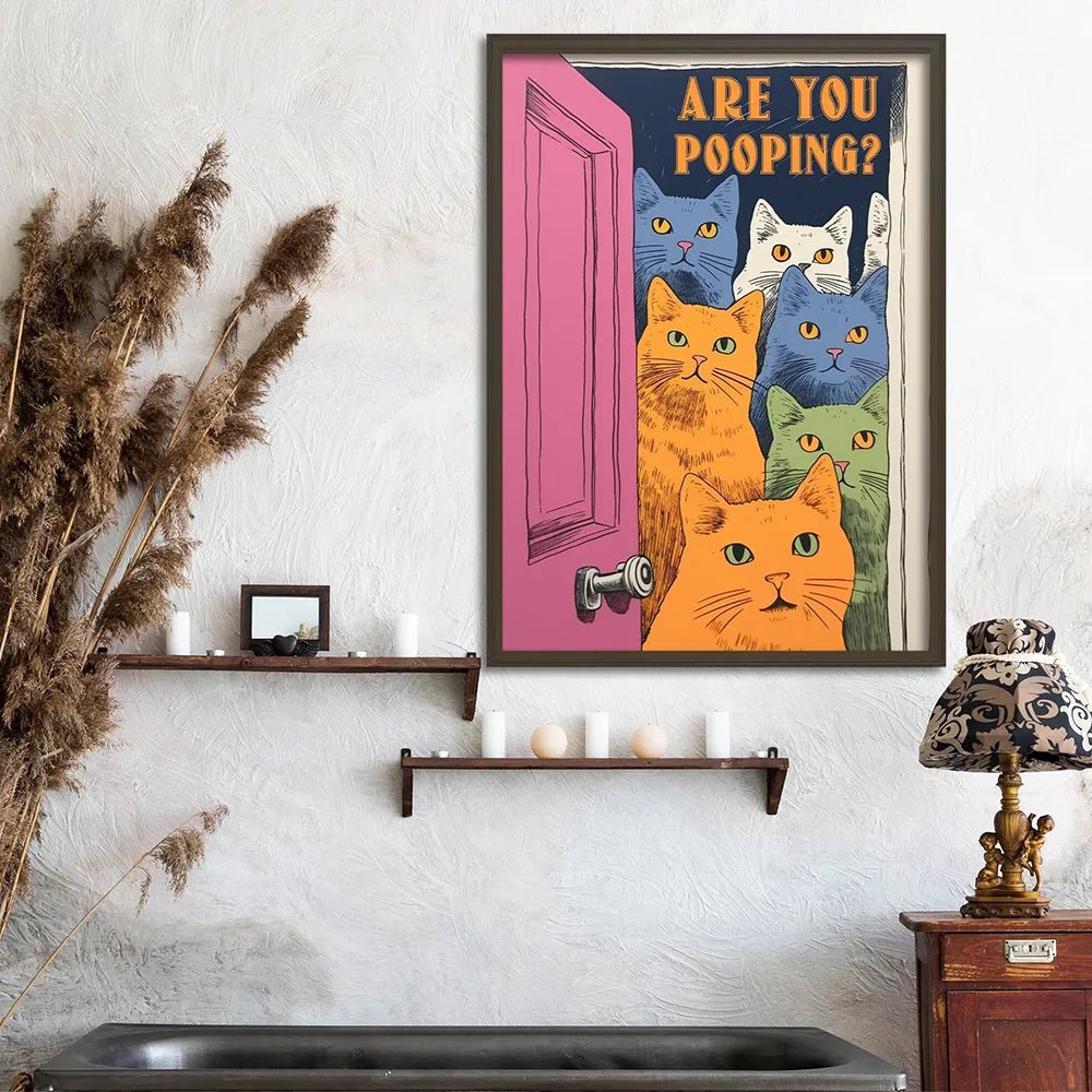 Funny Cat Canvas Wall Art - Loli The Cat