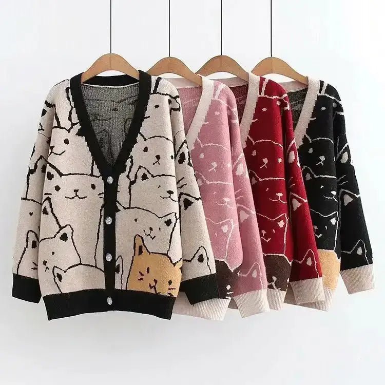 Harajuku Kawaii Cardigan Sweater - Loli The Cat