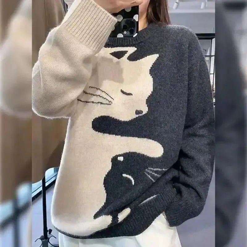 Kawaii Winter Cat Sweater - Loli The Cat