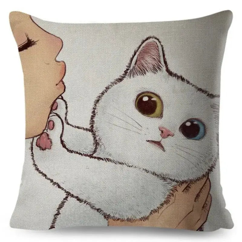 Kiss Cat Pillow Case - Loli The Cat