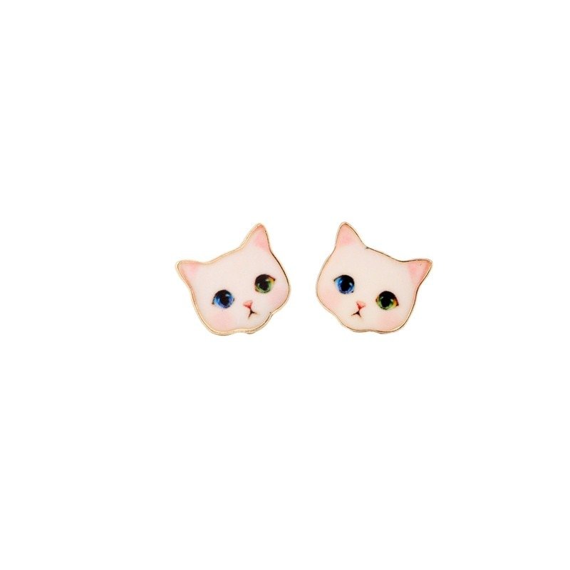 Pitiful Cat Head Earring - Loli The Cat